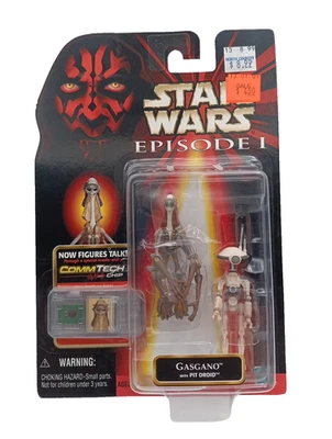 Figura de acción Star Wars Episodio I Gasgano con PIT DROID - 1998 Foto 1 de 3