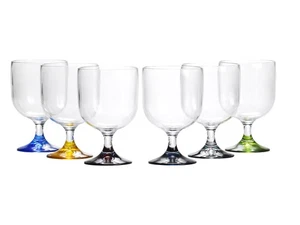 Marine Business Party Stacking Wine Cup Colors Base (Set of 6) - 16706 FO4082 - Picture 1 of 2