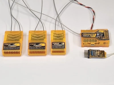 Orange RX receiver LOT of 5 Used All Work  DSM2 Spektrum Compatable ORX - Image 1 of 4