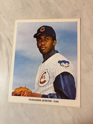 1971 Ferguson Jenkins, HOF, Chicago Cubs Jewel Food Color 7x9 Photo - Image 1 of 2