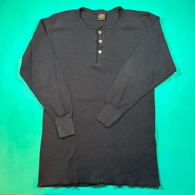 Vintage 90s thermal long sleeve Vtg Cotton thermal Henley long sleeve shirt - Image 1 of 4