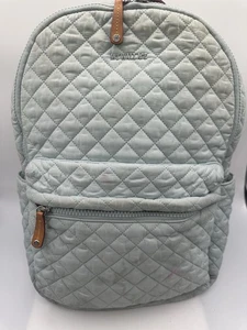MZ WALLACE METRO HELLBLAU GESTEPPT NYLON NATURLEDER RÜCKENLEHNE - Bild 1 von 13