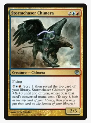 Stormchaser Chimera | MTG JOU | Izzet Chimera Flyer Scry Mana Sink EDH | LP - Image 1 of 3