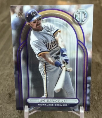 Topps Tribute Baseball 2024 Robin Yount Purple 28/50 - Image 1 of 2