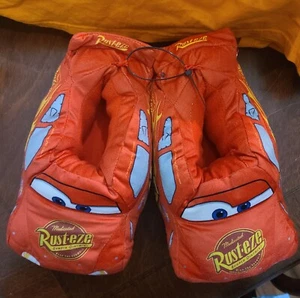 Disney Pixar Car's Lightning Mcqueen Slippers Sz (2/3) Plush - Picture 1 of 2