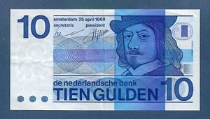 (DN) Niederlande 10 Gulden 1968 "Bulls Eye" P-91a ss/vz - Bild 1 von 2