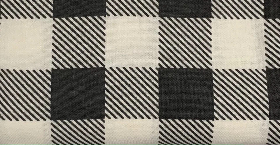 Create It Black Check Precut Sewing & Craft Fabric, 1" X 1" Squares, Fat Quarter - Image 1 of 1