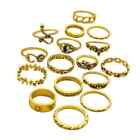New Bagua Sun Moon Snake Leaf Flower Joint Ring 16 Piece Ring Wholesale Set