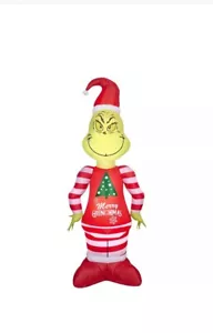 Grinch Gonfiabili Soffiati Decorazione Giardino in Pigiama Dr. Seuss, 5,5 piedi - Foto 1 di 4