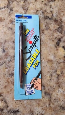 Vintage Scripto The Erasable Pen NOS Blue Ink  Medium Point T529 - Image 1 of 2