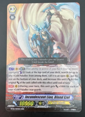 Cardfight Vanguard Incandescent Lion, Blond Ezel BT06/004EN - RRR v2 - Image 1 of 2