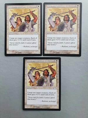 Hope and Glory x3, MTG Urza's Legacy (1999) Uncommon White Instant VNM - Image 1 of 2