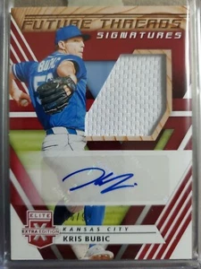 Kris Bubic 2020 Elite Extra Edition Future Threads Signatures Red #/99 - Picture 1 of 3
