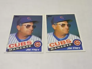 2 1985 Topps #241 Jim Frey Chicago Cubs Manager Karten! Western Hills High School - Bild 1 von 1