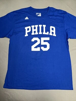 Adidas The Go To Tee Philadelphia 76ers Men’s XL Blue 25 Ben Simmons (2441) - Image 1 of 4