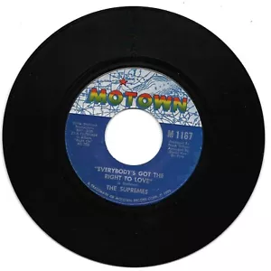 The Supremes: "Everybody's Got The Right To Love" - VG '70 - spielt fast neuwertig! - Bild 1 von 1