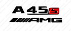 Trunk Black Emblem Badges Logos Letters For Mercedes-Benz A45s Amg W176 W177