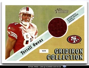 Topps Heritage #GC-TO 2002 colección Terrell Owens Gridiron #/999 - Imagen 1 de 3