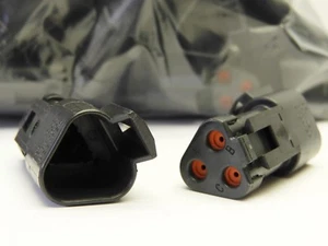 (100 pcs) Deutsch DT04-3P Connector Housing, DT Series, Receptacle, 3 Positions - Picture 1 of 6
