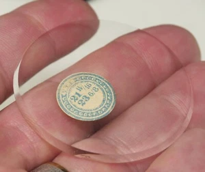 Vintage Pocket Watch Crystal VTF France 21 11/16 - 23 6/8 49.55mm Wide - Picture 1 of 1