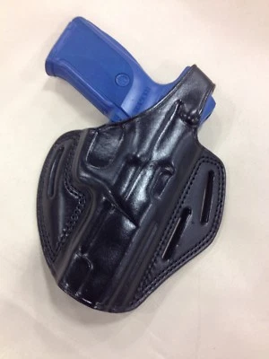 MASTER'S PREMIUM LEATHER Leather PANCAKE Holster - RUGER P85 / P89 / SR9 / SR40 (# 8089 BLK)