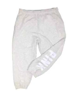 PINK VICTORIA'S SECRET LOVE FLEECE CAMPUS JOGGER SWEATPANTS LOGO POCKETS NWT - Picture 1 of 8