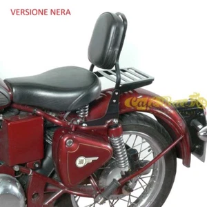 Spaan Driver Backrest Black with Roof Rack Royal Enfield Classic 500 - Picture 1 of 1