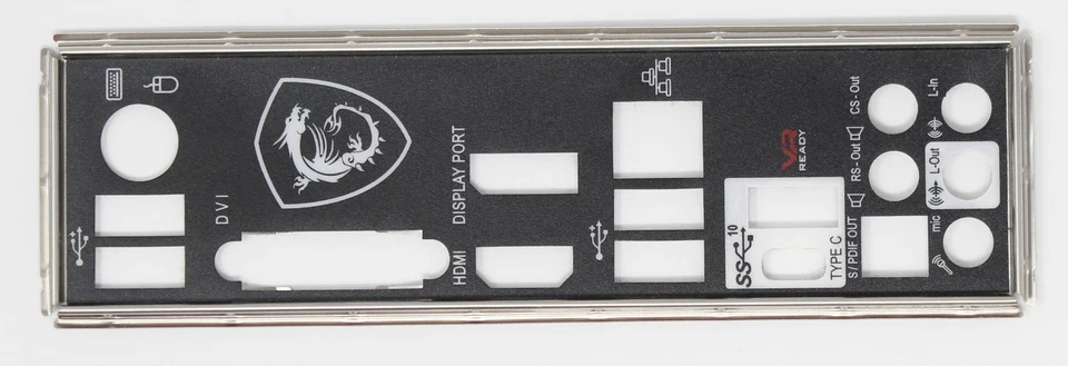 MSI B360M Mortar - ATX Blende Slotblende IO Shield Slotblech (#22719) - Bild 1 von 1