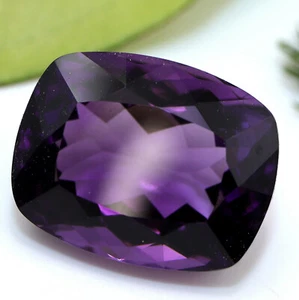 17.8 Cts 18.5x14.5 MM Natural Nice Purple Color Amethyst Cushion Shape Cut Stone - Imagen 1 de 6