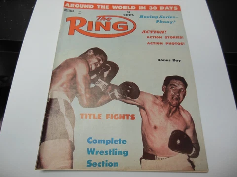 THE RING 1961 ROCKY MARCIANO COVER BOXING MAGAZINE RARE AND MUCH MORE Cover