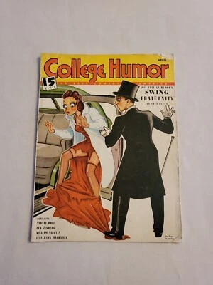 1937 April, College Humor Magazine, Swing Fraternity, (CP151) - Image 1 of 3