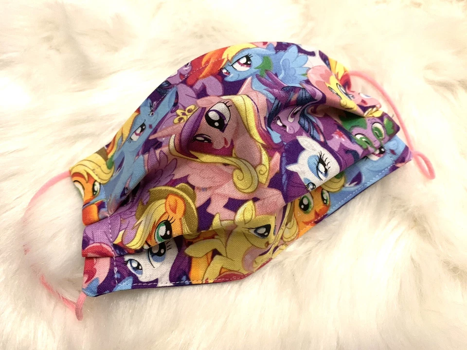 My Little Pony handcrafted Face Mask Washable 100% Cotton Fabric Kids - Image 1 of 1