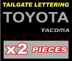 TOYOTA TACOMA TAILGATE Vinyl Decal Sticker Emblem Logo Graphic SILVER - Picture 1 of 3