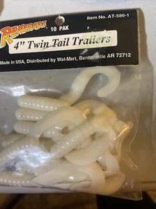 10er Pack - Vintage Renegade 4" Twin Tail Trailer Barsch Crappie Soft Bait Jig - Bild 1 von 1