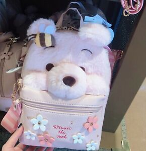 SHDR Daisy Duck Sakura 2020 crossbody bag fluffy Shanghai Disneyland exclusive