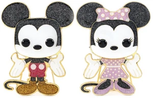 Funko Pop Pin Disney Mickey Mouse y Minnie Mouse 01 02 Juego de Pines de Esmalte Grande 1 2 - Imagen 1 de 6