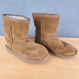KOOLABURRA By UGG YOUTH Classic Short Boots Brown Size US 3 /EUR 35/UK 2 USED - Picture 1 of 12