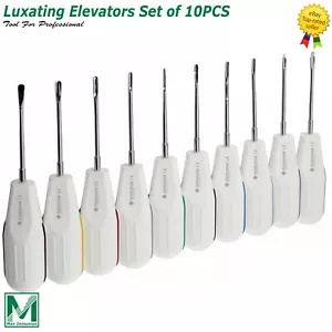 10 PCS White Dental Root Elevators Oral Surgery PDL Luxating Tooth loosening - Picture 1 of 11