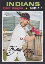 2020 Topps Heritage #147 Tyler Naquin  Cleveland Indians FREE SHIP