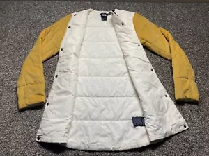 The North Face Midi Jacket Womens XS White Collarless Snap Harway Antelope NWT - Picture 1 of 12