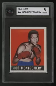 1948 LEAF BOXING ~ #44 ~ BOB MONTGOMERY ~ HOF ~ KSA 8 - Bild 1 von 2