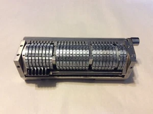 LEIBINGER 17" S 30 WHEEL ROTARY NUMBERING MACHINE BACKWARDS MICR E-13B - Picture 1 of 12