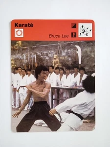 CARTE 1977 EDIZIONE RENCONTRE KARATE' BRUCE LEE - Picture 1 of 2