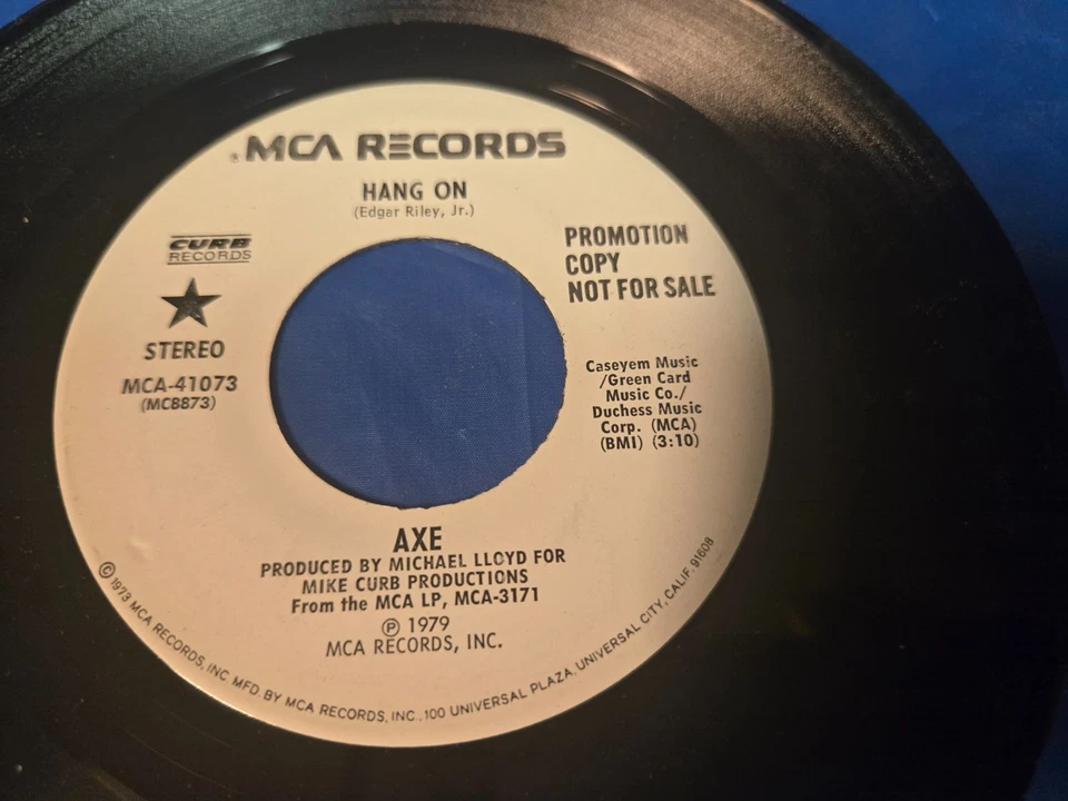 Axe – Hang On - 7" HARD ROCK VINYL SINGLE - Image 1 of 3