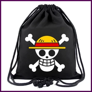 One Piece Full-Color Drawstring Pocket Around One Piece Luffy Cartoon Anime Beam - Picture 1 of 31