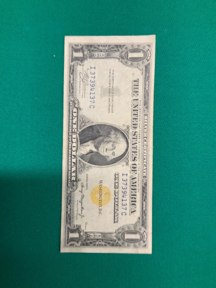 1935 a North Africa ww2 silver certificate - Image 1 of 2