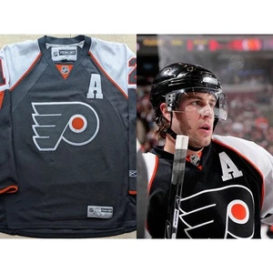 Simon GAGNE #12 Philadelphia Flyers 2000s Reebok Premier Trikot XL schwarz NHL Vintage - Bild 1 von 11