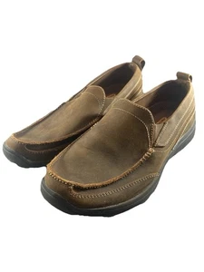 Skechers Braver Rayland Halbschuhe Herren 9 Braun Leder Slipper Schuhe Sauber - Bild 1 von 7