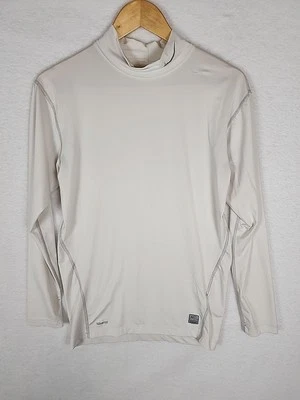 Camisa Nike Para Hombre Talla XL Blanca Pro Combat Ajustada Manga Larga Simulación Activa Dri Fit Foto 1 de 4