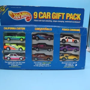 VTG Hot Wheels 9 Car Gift Pack California Customs, Convertibles, Power Command - Picture 1 of 8